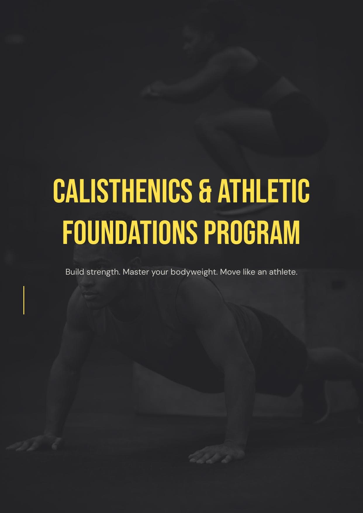 Calisthenics & Athletic Foundations Program program cover